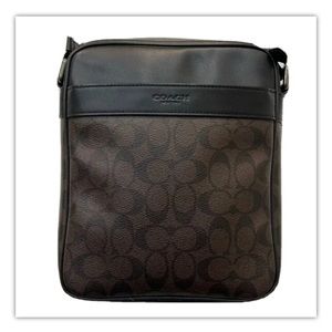 Coach Men's Charles Flight Bag, Mahogany/Brown/Black